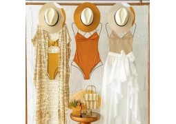 Вішалка контурна для купальників, білизни (позолочена)